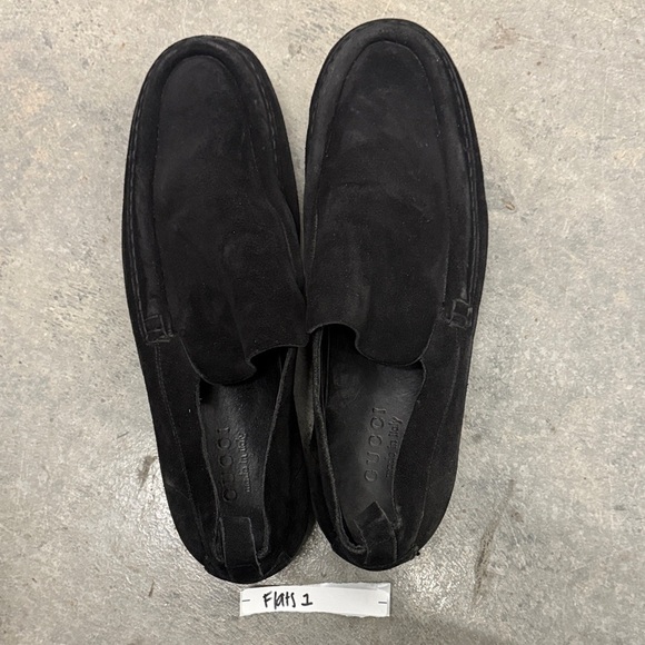 Gucci Men\'s Black Suede Slip-On Loafers main image 4